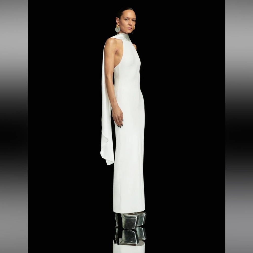 Solace London Dahlia Maxi Dress in Cream